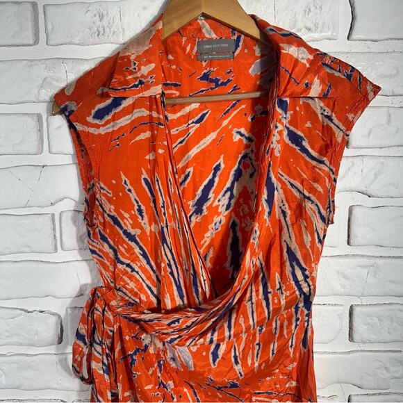 Urban Outfitters Mini-Robe Portefeuille Silver Sun Wrap Dress Size Small - Picture 16 of 16